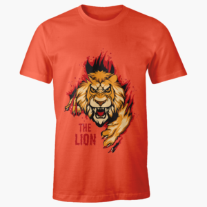 The Lion Printed Short Sleeve T-Shirt – Casual and Comfortable